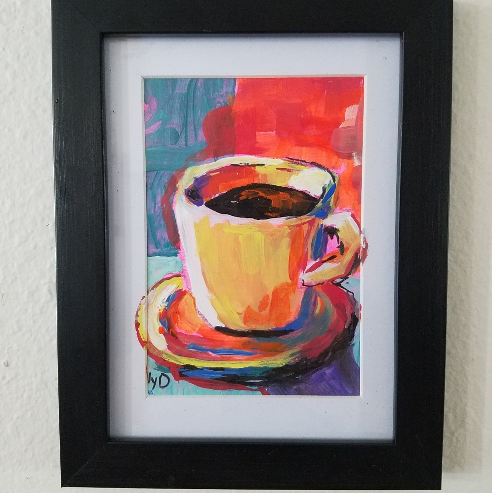 Original painting, acrylic on paper